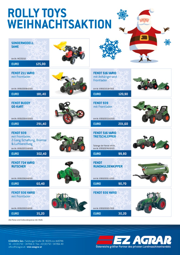 Rolly Toys Weihnachtsaktion
